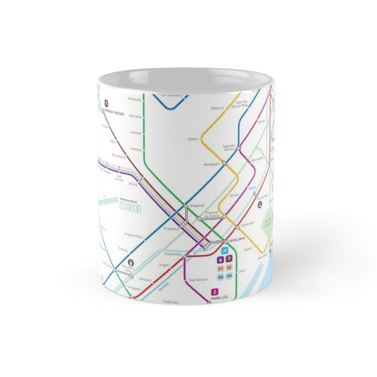 Cốc sứ in hình -Metro Map -MS291