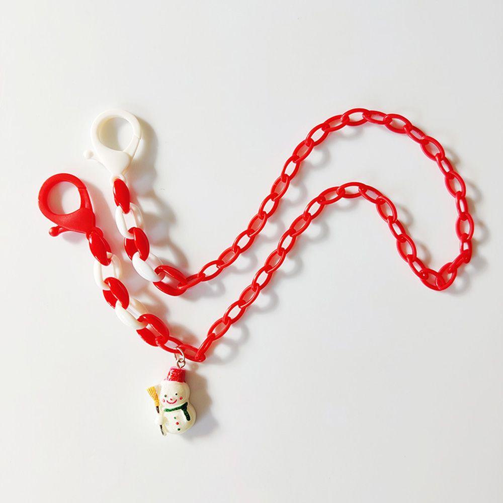 Dây Xích Acrylic Treo Mắt Kính Trang Trí Giáng Sinh Dễ Thương