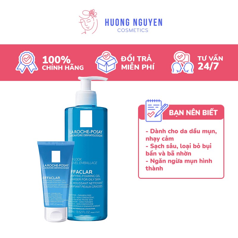 Sữa Rửa Mặt La Roche-Posay Effaclar Purifying Foaming Gel