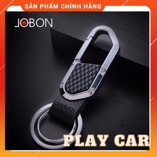 Móc khoá Oto-xe máy Cao Cấp Jobon 106A,chất liệu da kết hợp kim loại sáng bóng