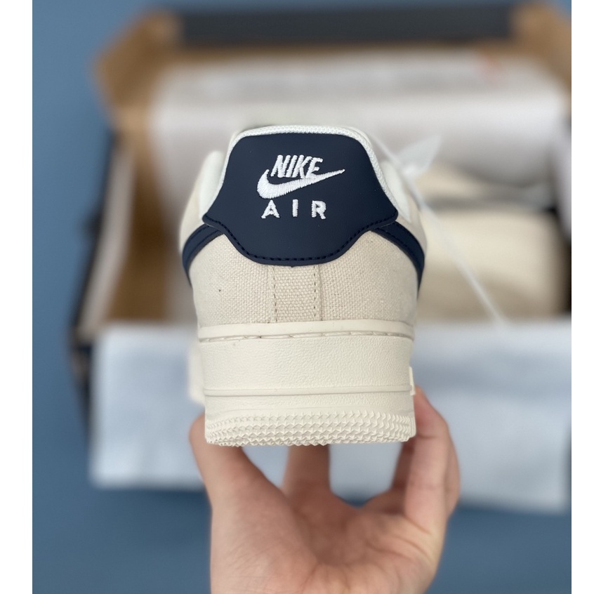 [More&More] Giày AF1 B.eige deep blue vải G.a.i D.ầ.u phiên bản cao cấp đủ size nam nữ | BigBuy360 - bigbuy360.vn