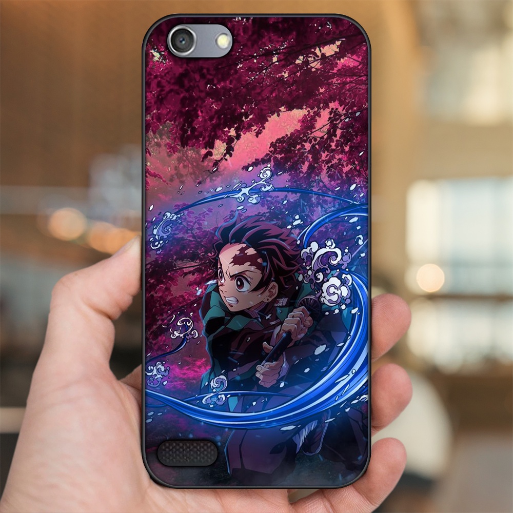 Ốp lưng Oppo A33 Neo 7 viền đen in hình Tanjiro Kimetsu No Yaiba