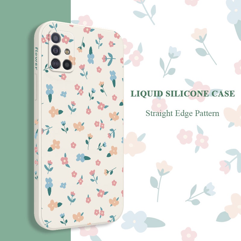 Ốp Điện Thoại Silicon Họa Tiết Hoa Mini Xinh Xắn Cho Samsung Galaxy A71 A51 4G A21S A31 A41