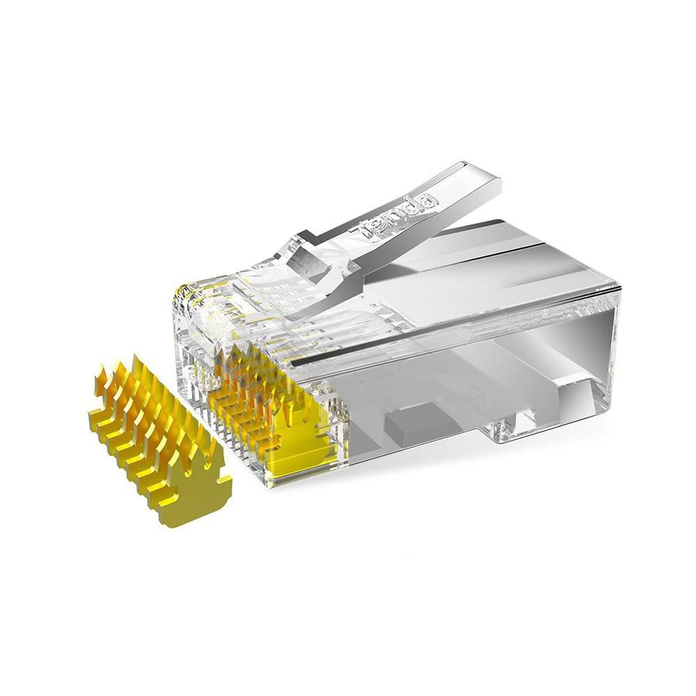 Đầu mạng  RJ45 Tenda TD1013C chính hãng dùng cho cat5 cat5E Cat6 Cat6E