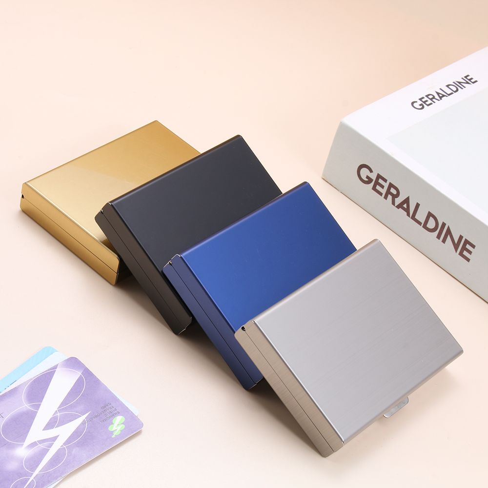 Ví đựng thẻ ID/thẻ tín dụng RFID bằng thép không gỉ chống trộm chống thấm nước cho nam và nữ