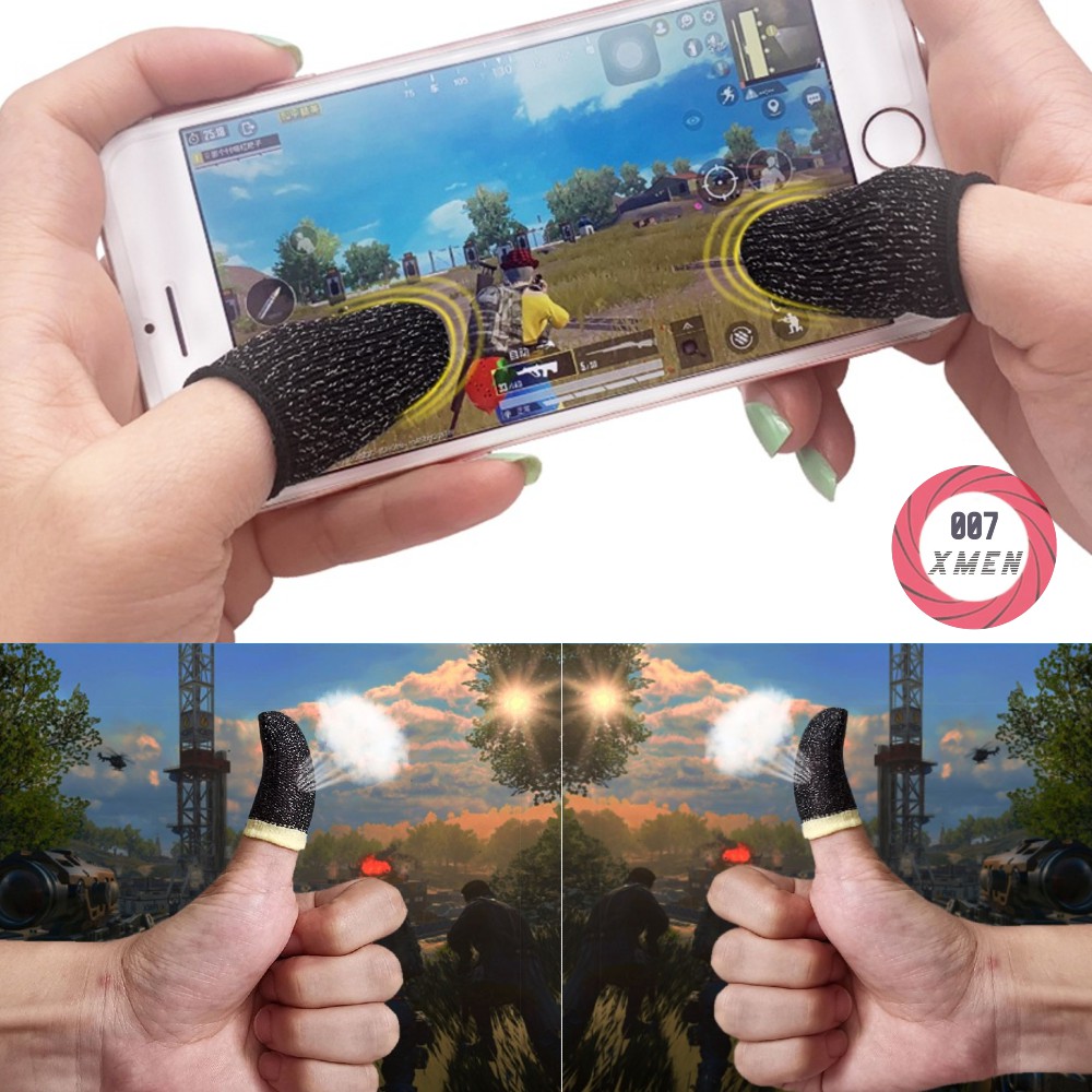 [ Loại 1 Siêu Nhạy ] Bộ bao 2 ngón tay chuyên dụng chơi game mobile chống ra mồ hôi tay