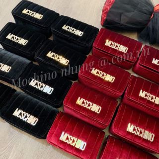 Túi nhung moschino 150k