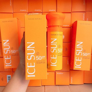 KEM CHỐNG NẮNG NATURE REPUBLIC CALIFORNIA ALOE ICE PUFF SUN SPF 50+ PA++++