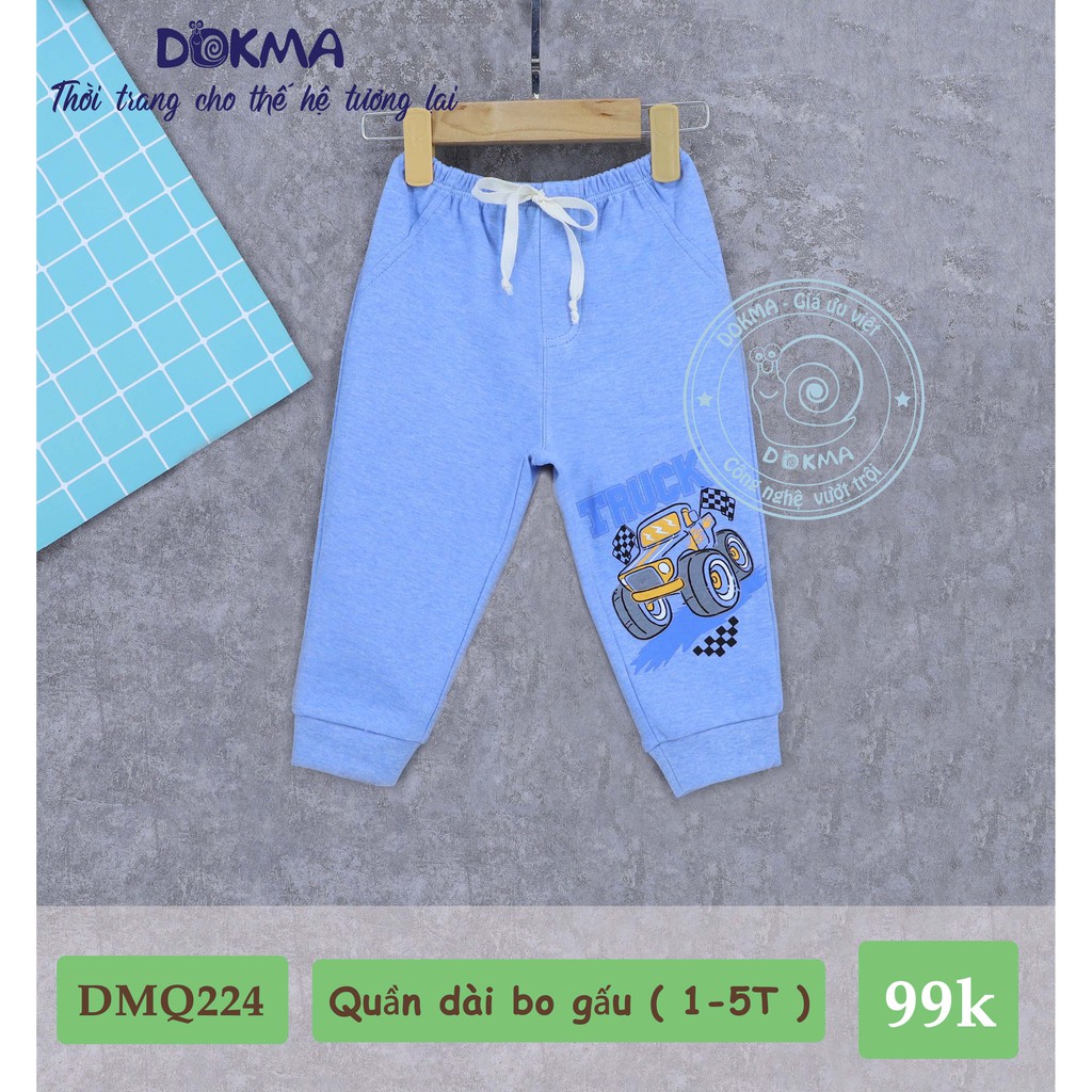 Dokma - Quần dài bo gấu BT+BG 1-5y DMQ224