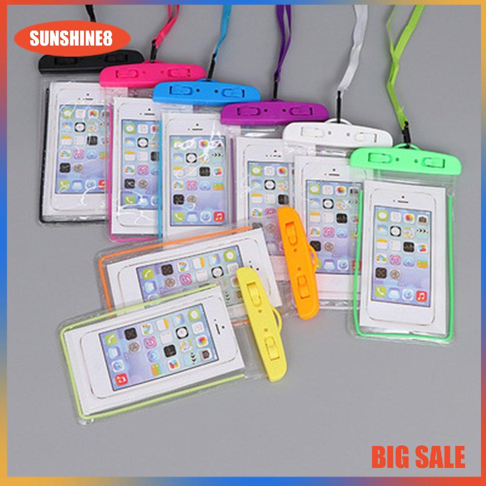 【SUN】[NEW]Outdoor Waterproof Phone Bag Luminous Universal Mobile Phone Case  Neck Strap