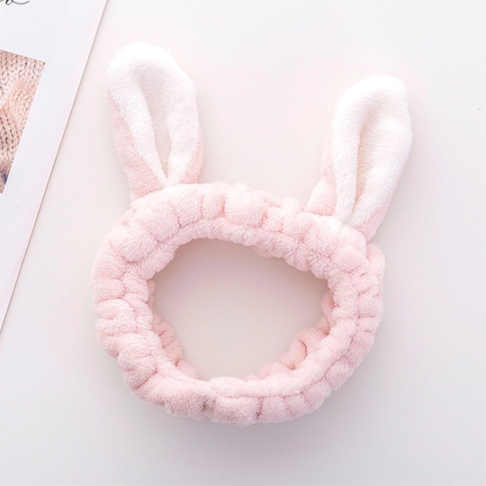 Băng đô rửa mặt co dãn tai thỏ nam nữ, Băng đô tai mèo headband thời trang nam nữ đội đầu,Bờm tóc