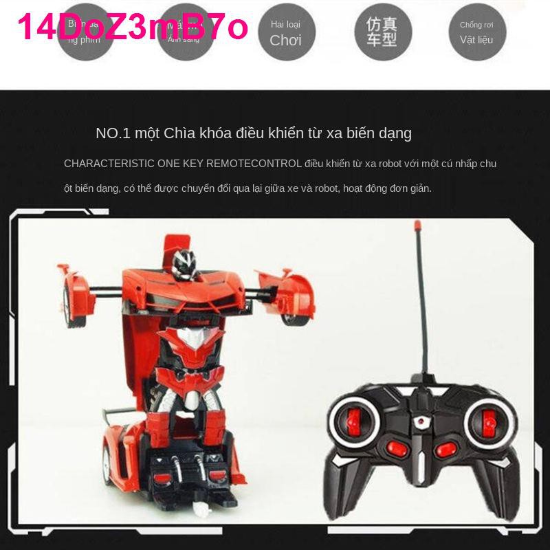 Xe điều khiển từ xa biến dạng Robot King Kong có thể sạc lại đồ chơi trẻ em cậu bé Lamborghini đua