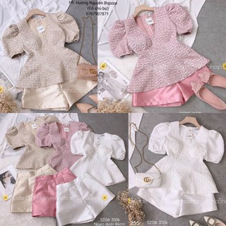 55-90kg bigsize set peplum tafta siêu xịn 3 màu