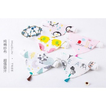 Combo 3 khăn thấm mồ hôi lưng cho bé Muslin Tree