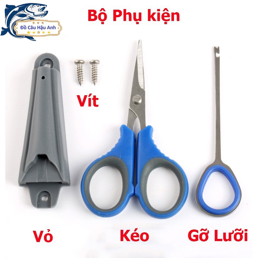 Bộ Phụ Kiện Câu Cá Kéo Cắt Thẻo Gỡ Lưỡi Câu Cá Vô Cùng Tiện Lợi PK35