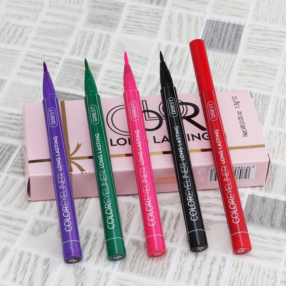 [Hàng mới về] Bút Kẻ Mắt Nước Qibest Kháng Nước Nhòe Màu Lâu Trôi