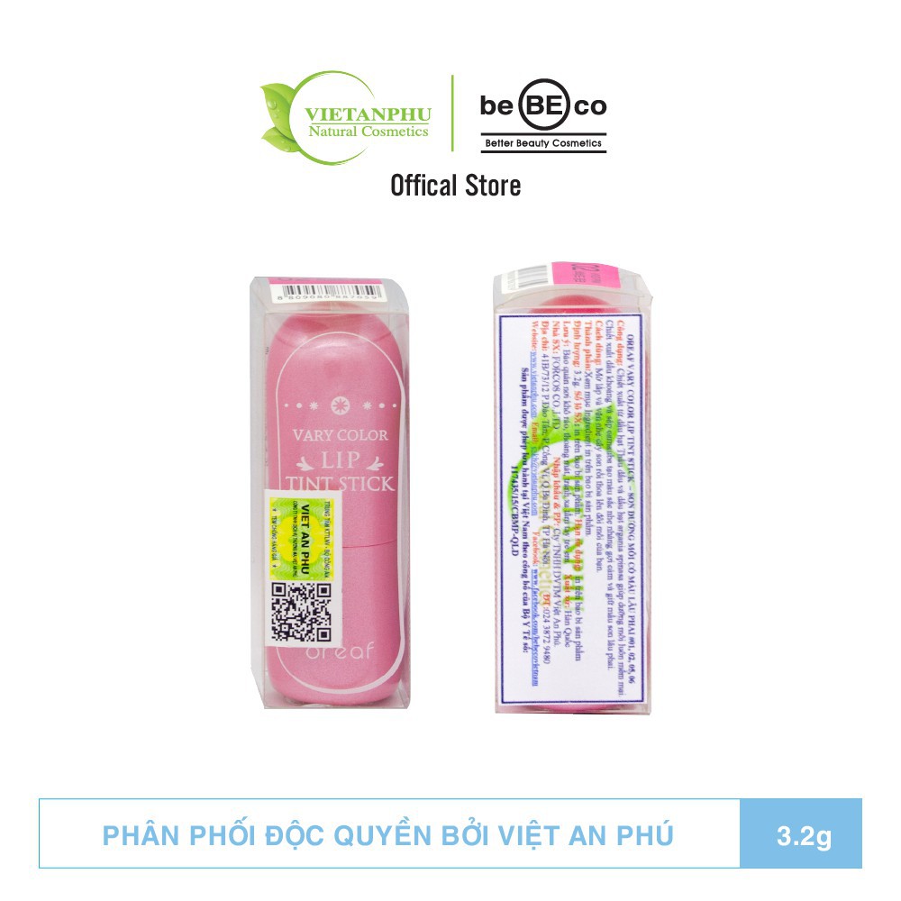 SALE Son dưỡng Bebeco dưỡng môi có màu lâu phai BEBECO Hàn Quốc OREAF COLOR NATURAL LOVELY LADY 3,5g