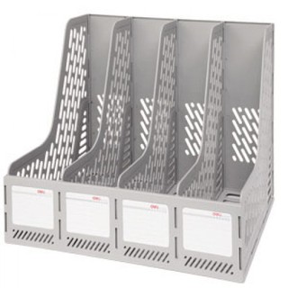 Giá tài liệu cứng 4 ngăn đứng Deli - 9846