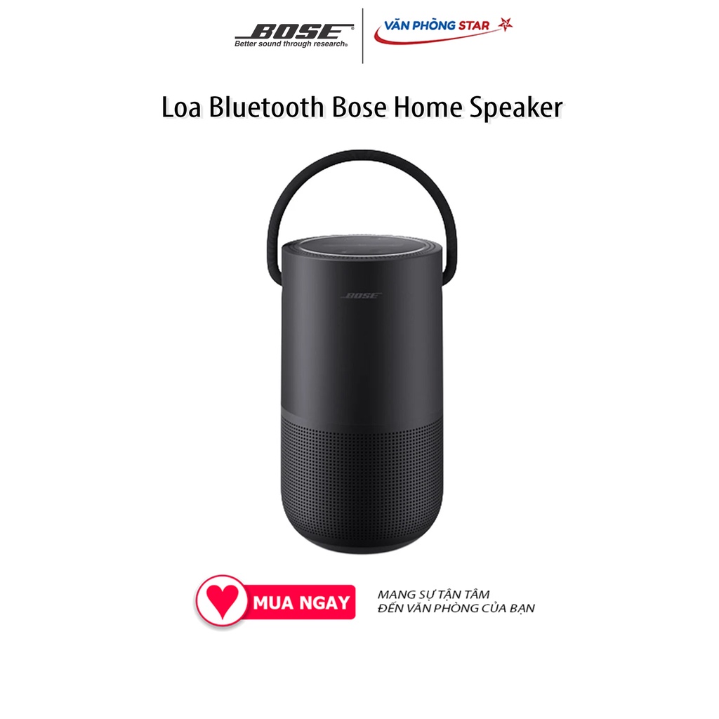 Loa Bluetooth Bose Home Speaker Kết nối Wifi và Bluetooth, Thiết kế bền chắc, kháng nước, Mỗi lần sạc sử dụng 12 tiếng