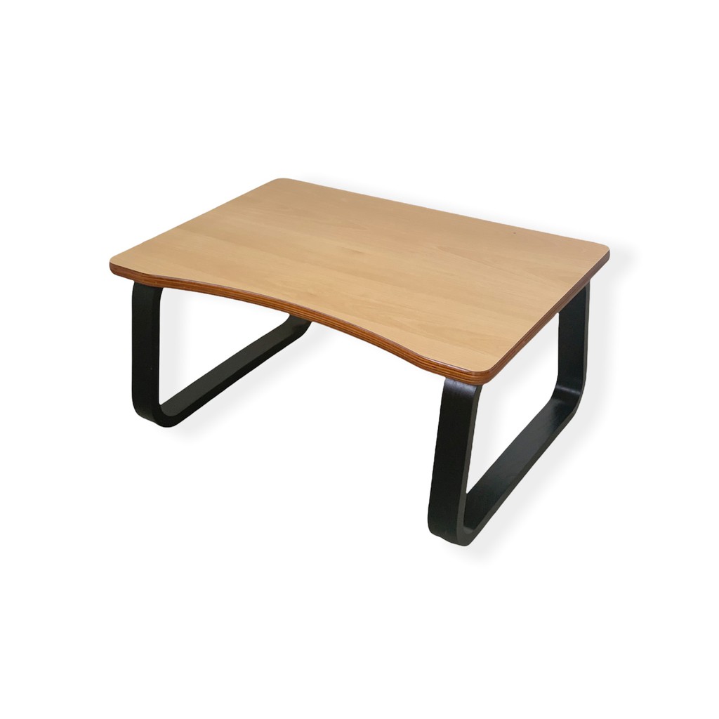 Bàn làm việc ngồi bệt, Bàn trà kiểu Nhật gỗ uốn cong Plyconcept TOMA Table (70 x 50 x Cao 30 cm) - Gỗ Plywood cao cấp