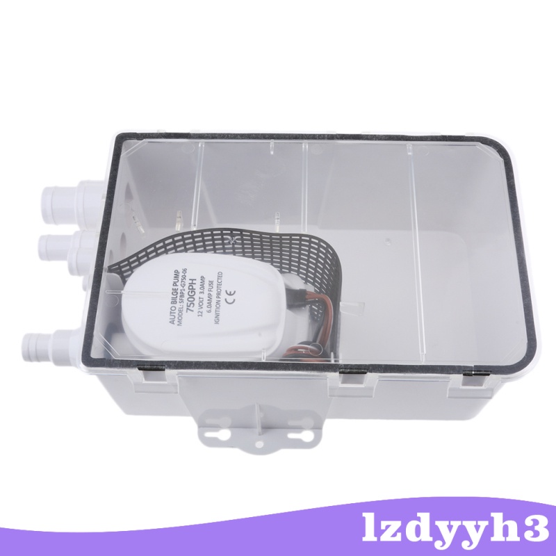 [giá giới hạn] 12V 600GPH Shower Sump Pump System Boat RV Bilge Drain Box