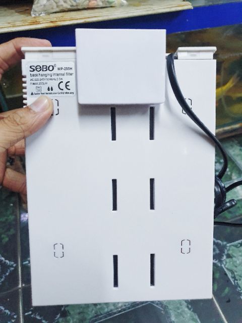 BỘ LỌC KẸP HỒ CÁ KHÔNG THANH CHẮN SOBO WP200H 2.5W 200L/H