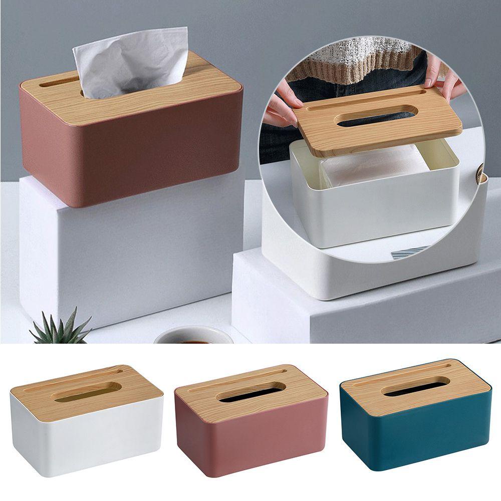 Hộp Đựng Khăn Giấy Bằng Gỗ Tre Để Bàn Tiện Lợi 1 Cái Giá Đỡ