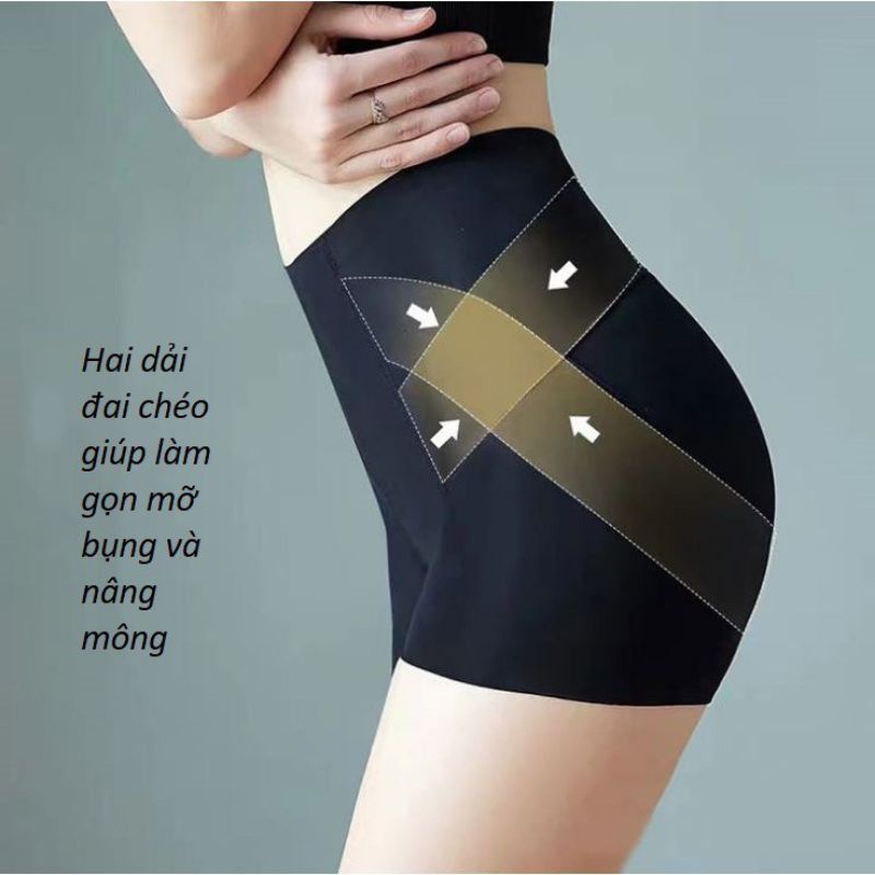 Quần gen bụng nâng mông không đường may dáng đùi cao cấp - quần nịt bụng nâng mông không đường may cao cấp