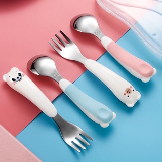 Bộ thìa dĩa chuột inox 304