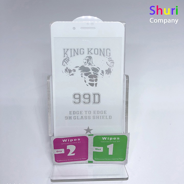 Kính cường lực điện thoại 99D - Cường lực iphone Full màn hình King Kong