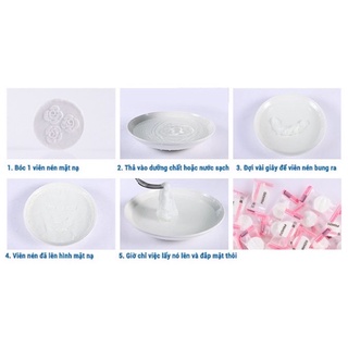 COMBO 10 viên mặt nạ nén miniso