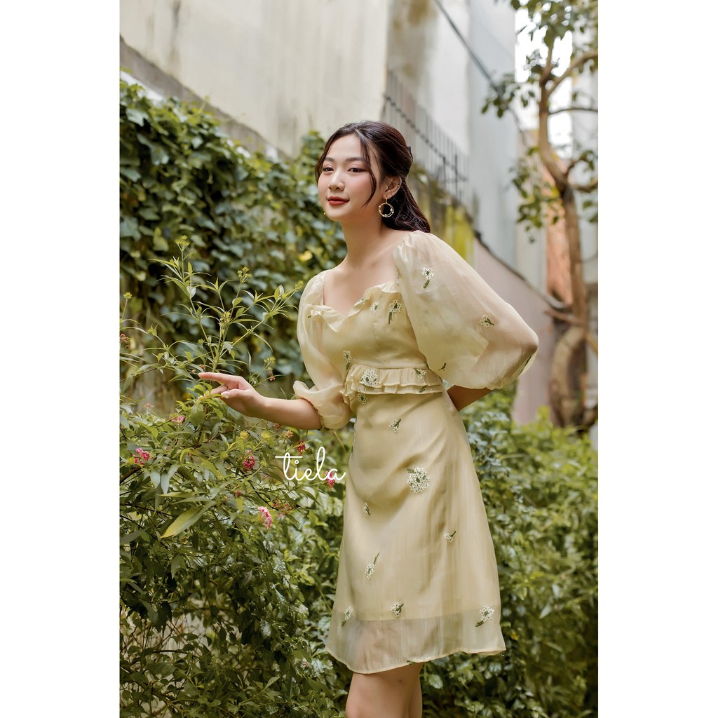 Váy thêu hoa rơi - Dandelion Dress