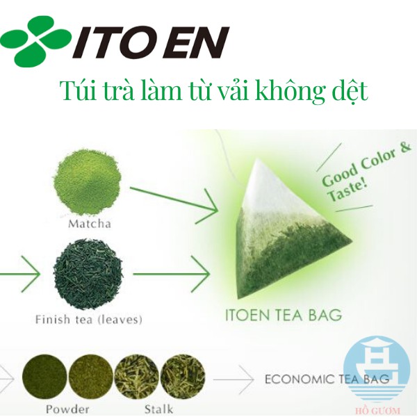 [Nhập khẩu Nhật] Trà xanh gạo rang túi lọc Ocha Matcha Genmaicha - Itoen 40g - GT021