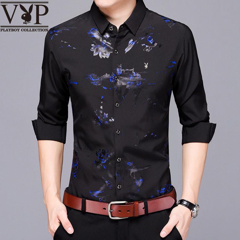 Áo Sơ Mi Nam Dài Tay Cổ Bẻ Thời Trang Hàn Playboy VIP 2022