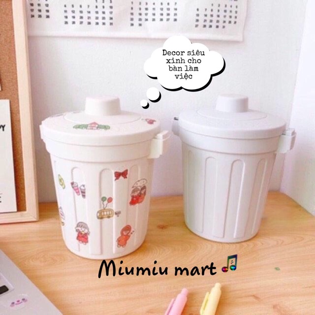 Hộp đựng rác mini - Hộp đựng rác nhỏ trong văn phòng - Đựng nhỏ gọn tiện lợi - MiuMiu Mart