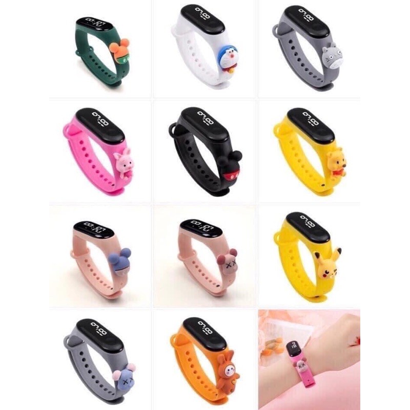 Đồng hồ điện tử nam nữ hoạ tiết dễ thương siêu chống nước | BigBuy360 - bigbuy360.vn