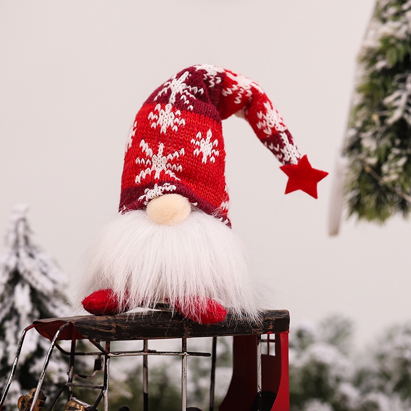 Trang Trí Cửa Sổ Có Đèn Chiếu Sáng Ông Già Noel Búp Bê Rudolph Vô Diện Búp Bê Sáng Đồ Trang Trí Bán