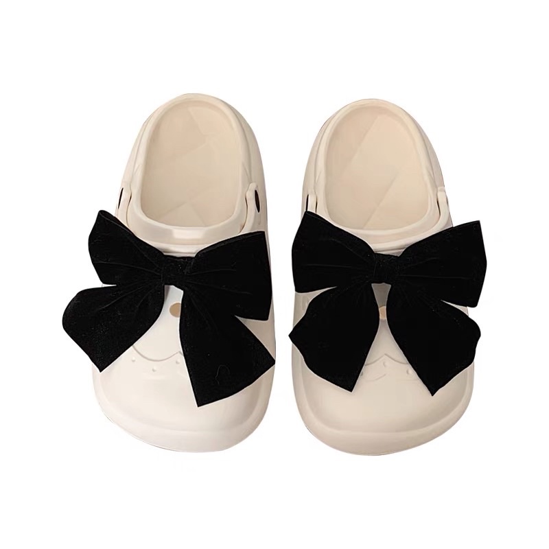 Dép sục nam nữ,dép cross hình nơ siêu cute phong cách Ulzzang