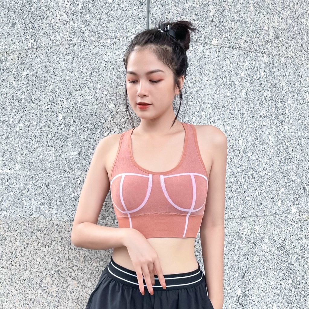 {FREE SHIP} ÁO BRA DỆT TẬP GYM-YOGA ,CHẤT VẢI MÊM CO DÃN TỐT