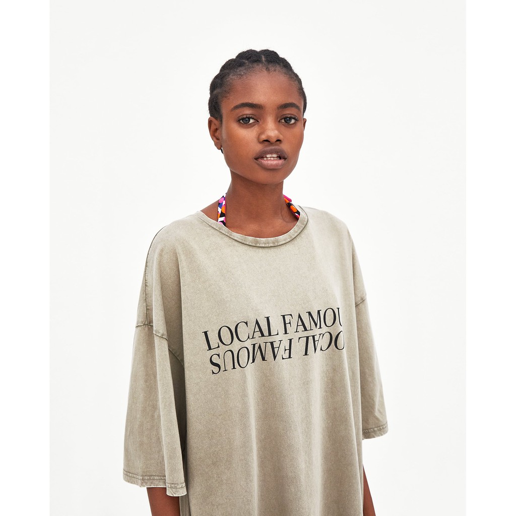 Váy thun slogan Zara