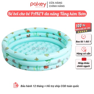 Bể bơi cho bé Pakey đa chức năng TẶNG KÈM bơm, Bể bơi thành cao cho bé