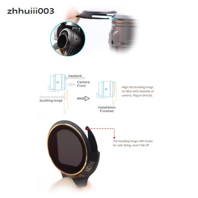 SUNNYLIFE Bộ Lọc Ống Kính Mcuv Cpl Nd4 Nd8 Nd16 Nd32 Cho Dji Mavic Pro Platinum & Trắng