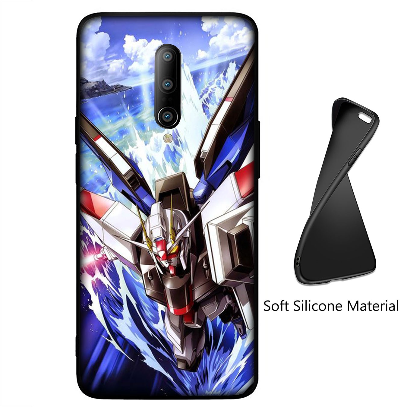 Samsung Galaxy A9 A8 A7 A6 Plus J8 2018 + A21S A70 M20 A6+ A8+ 6Plus Casing Soft Silicone H45 Gundam Cartoon cool Phone Case