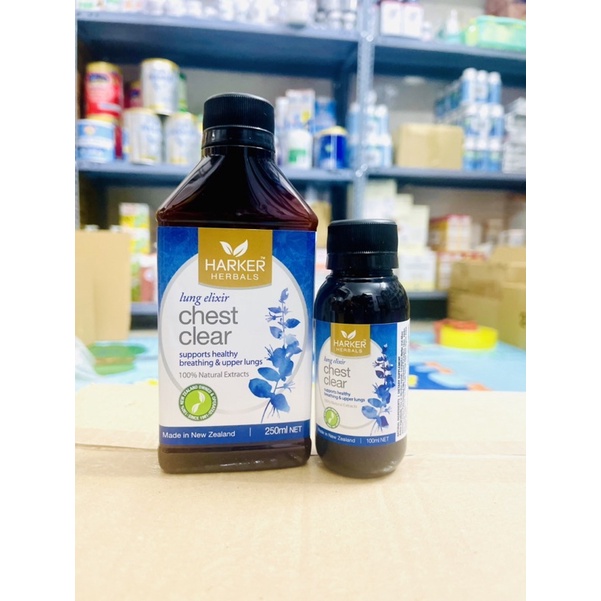 Siro Harker Herbals Chest clear và Deeplung đủ size 100ml/250ml