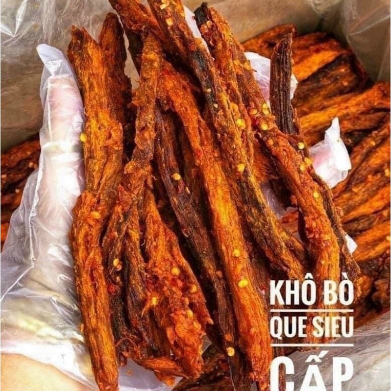[ĂN VẶT] Khô Bò Que Siêu Cấp Hộp 250Gr