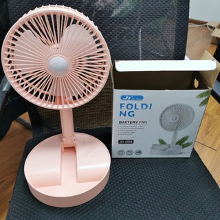 [ẢNH THẬT - Video] Quạt tích điện size to gập gọn, có đèn sáng, 3 tốc độ quạt