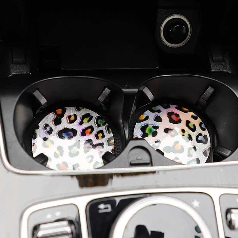 Bộ 2 Giá Đỡ Cốc Bằng Cao Su Mềm Thấm Hút Bụi Cho Xe Hơi Aurora