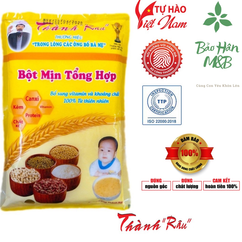 Bột Mịn ăn dặm cho trẻ Thành Râu [ Date mới nhất ]