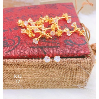 Bông tai nụ đá 3li vàng