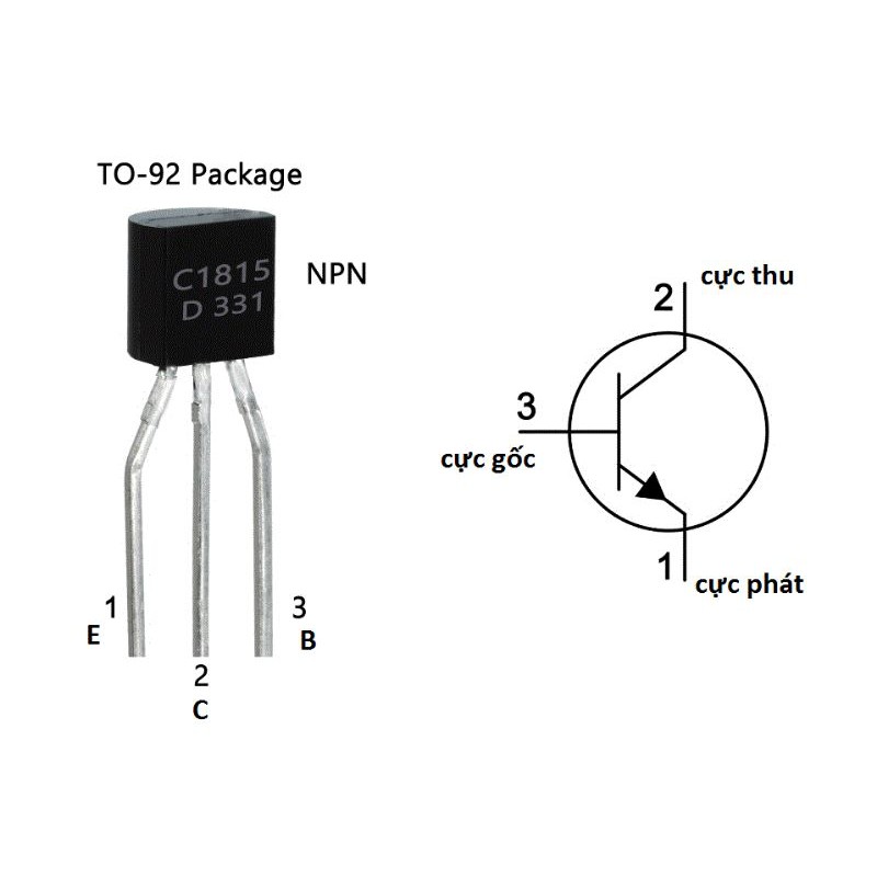 10 chiếc transitor C1815 NPN mới